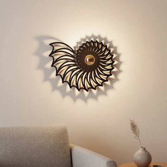 Scandinavian Nautilus Ceramic Wall Light