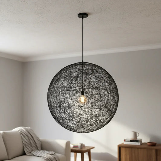 Modern Messy Woven Pendant Light