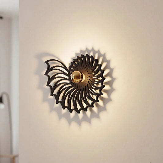 Scandinavian Nautilus Ceramic Wall Light