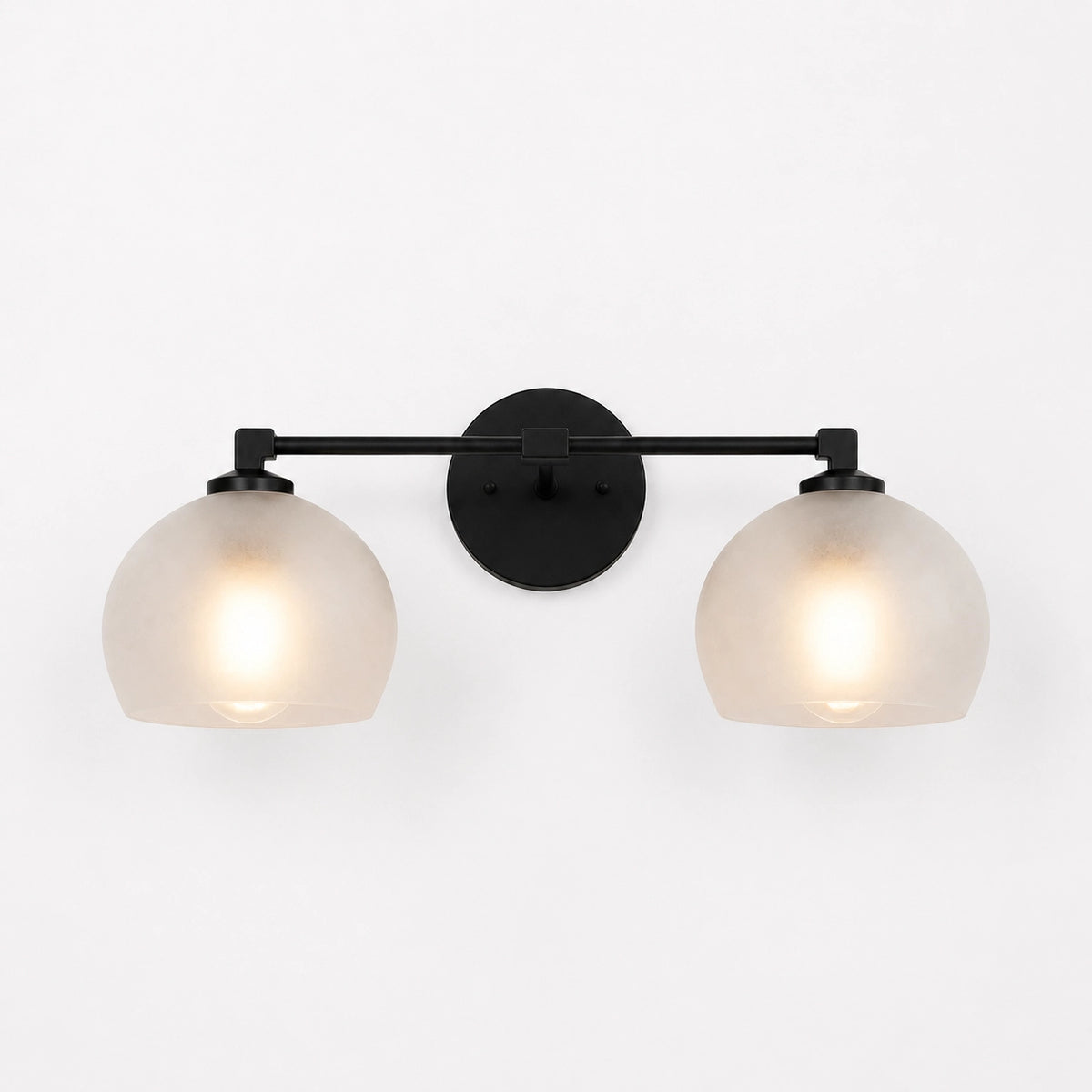 Adrian Vintage Brass Glass Globe Bathroom Vanity Light Over Mirror
