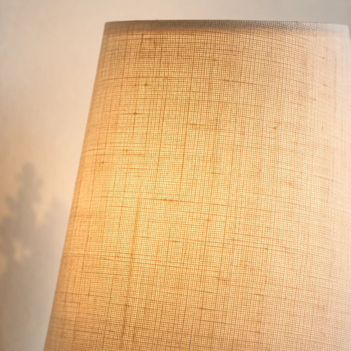 Classic Country Gold Olive Branch Fabric Wall Light