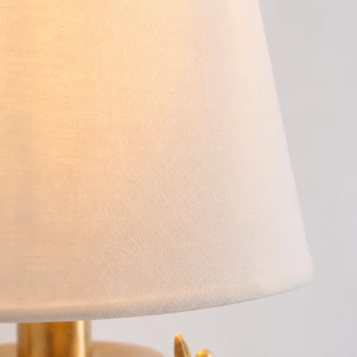 Classic Country Gold Olive Branch Fabric Wall Light