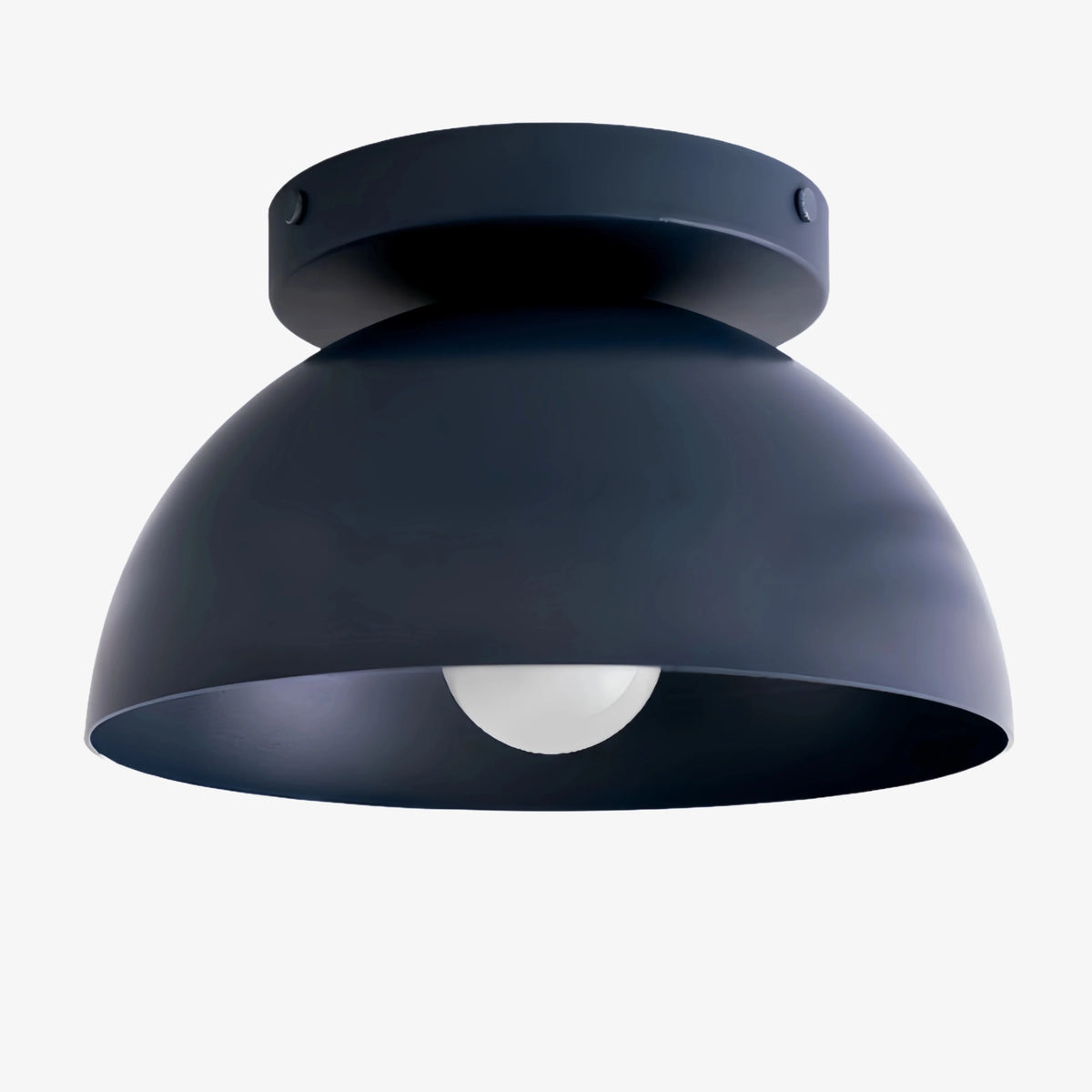 Colourful Minimalist Flush-Mount Dome Ceiling Light