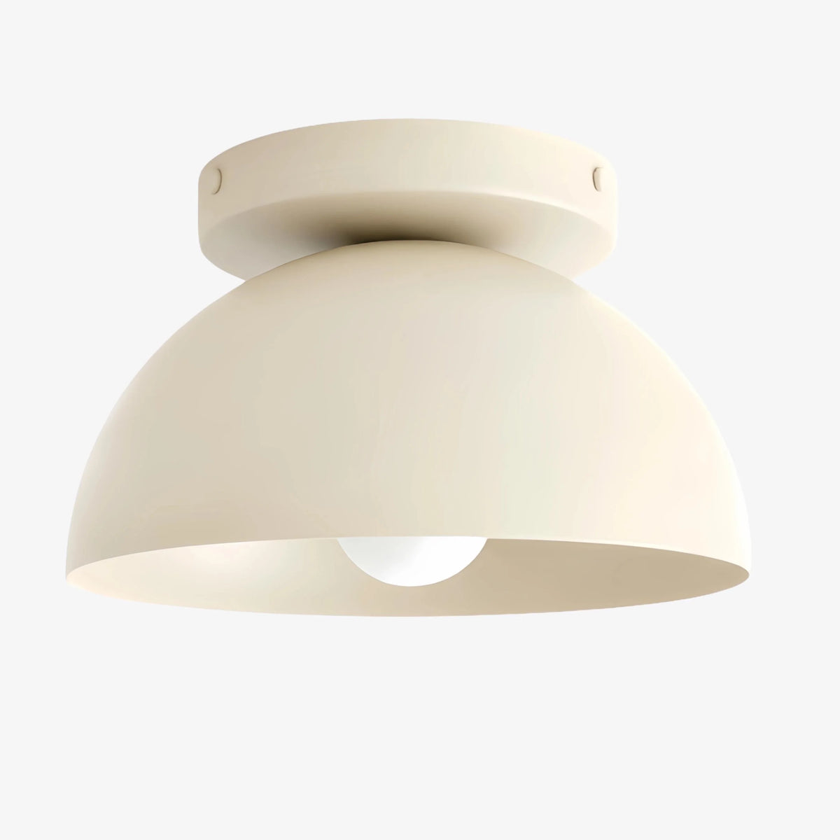 Colourful Minimalist Flush-Mount Dome Ceiling Light