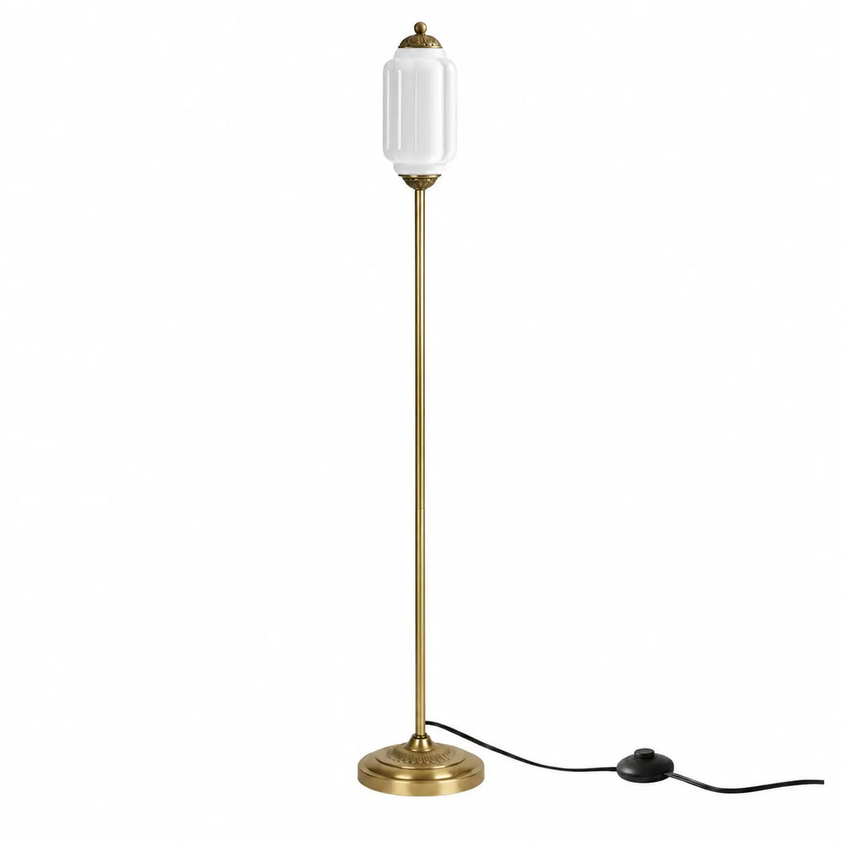 Eloise Vintage Ribbed Glass Floor Lamp