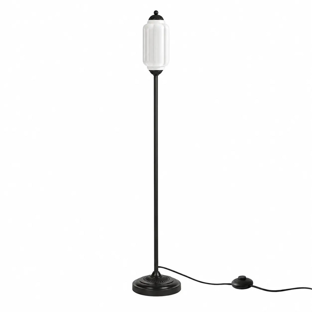 Eloise Vintage Ribbed Glass Floor Lamp