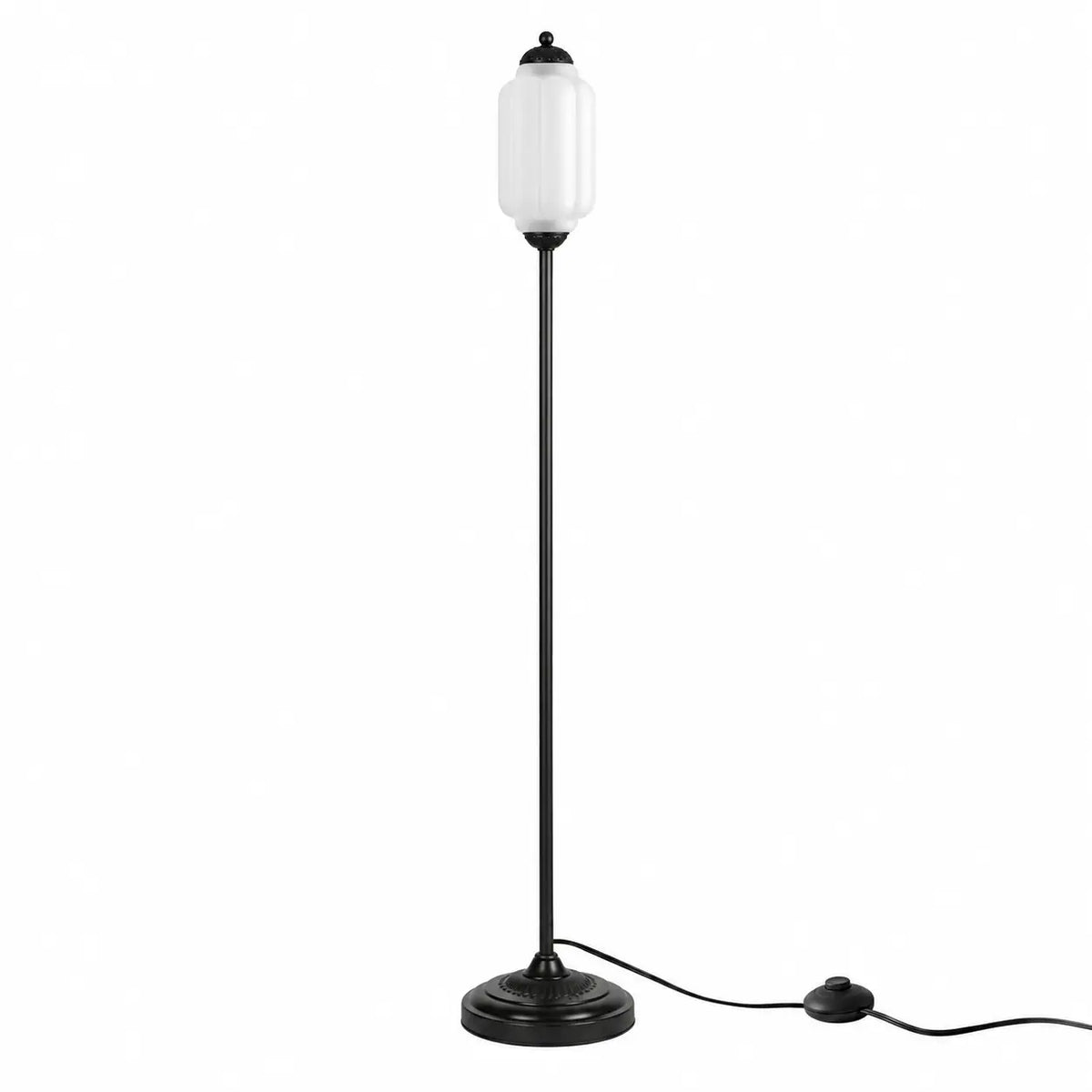 Eloise Vintage Ribbed Glass Floor Lamp