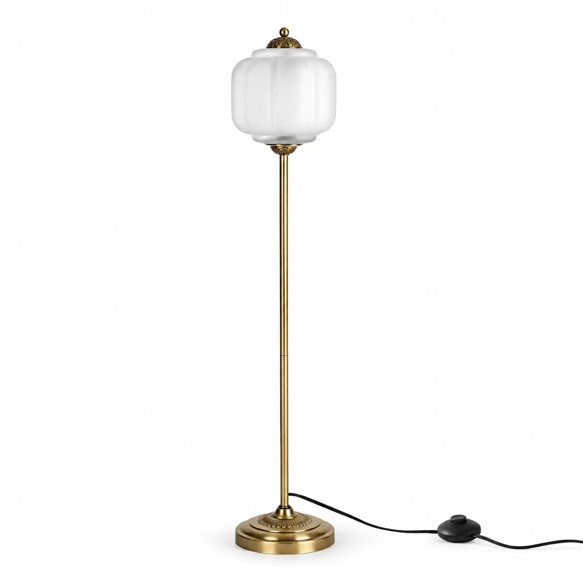 Eloise Vintage Ribbed Glass Floor Lamp