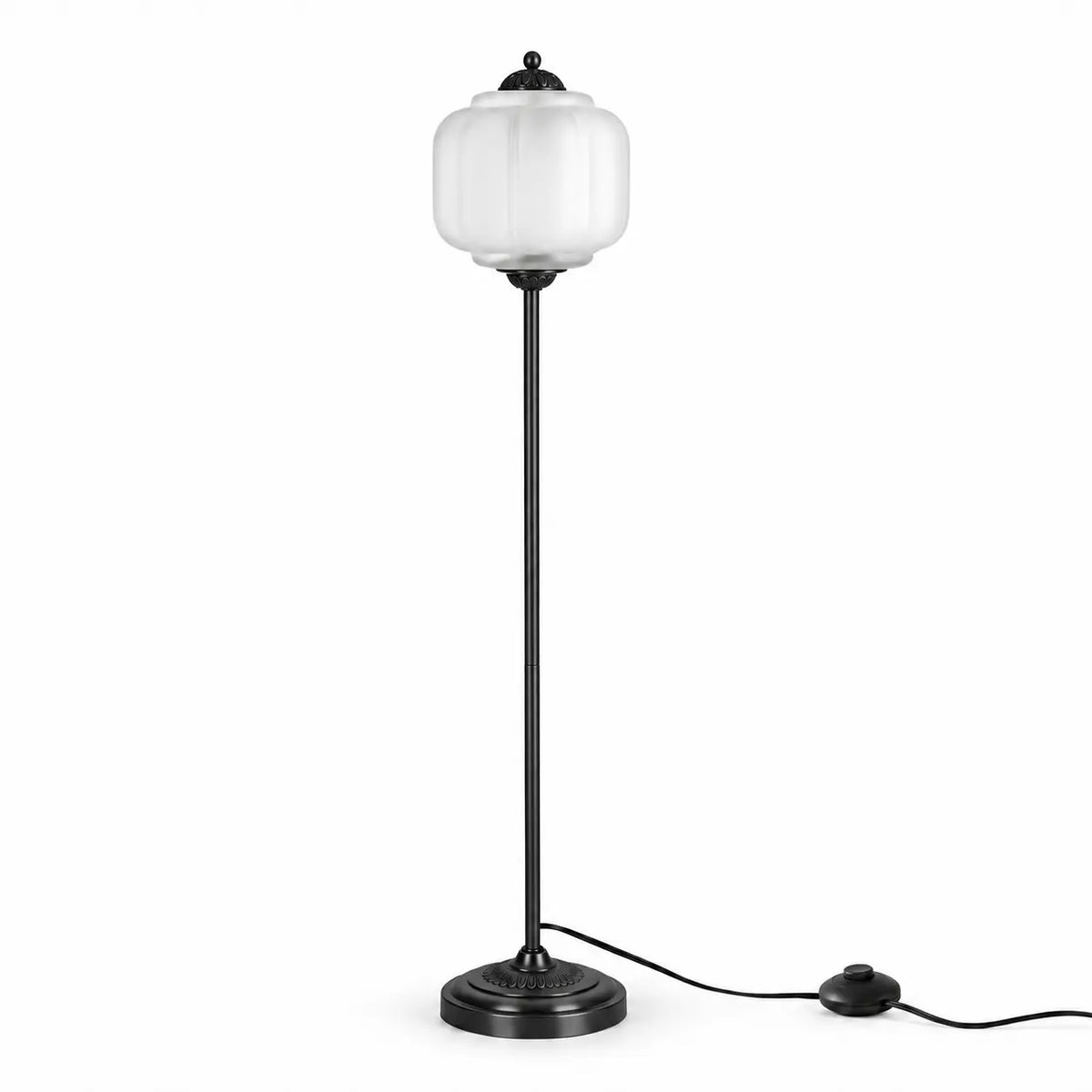 Eloise Vintage Ribbed Glass Floor Lamp
