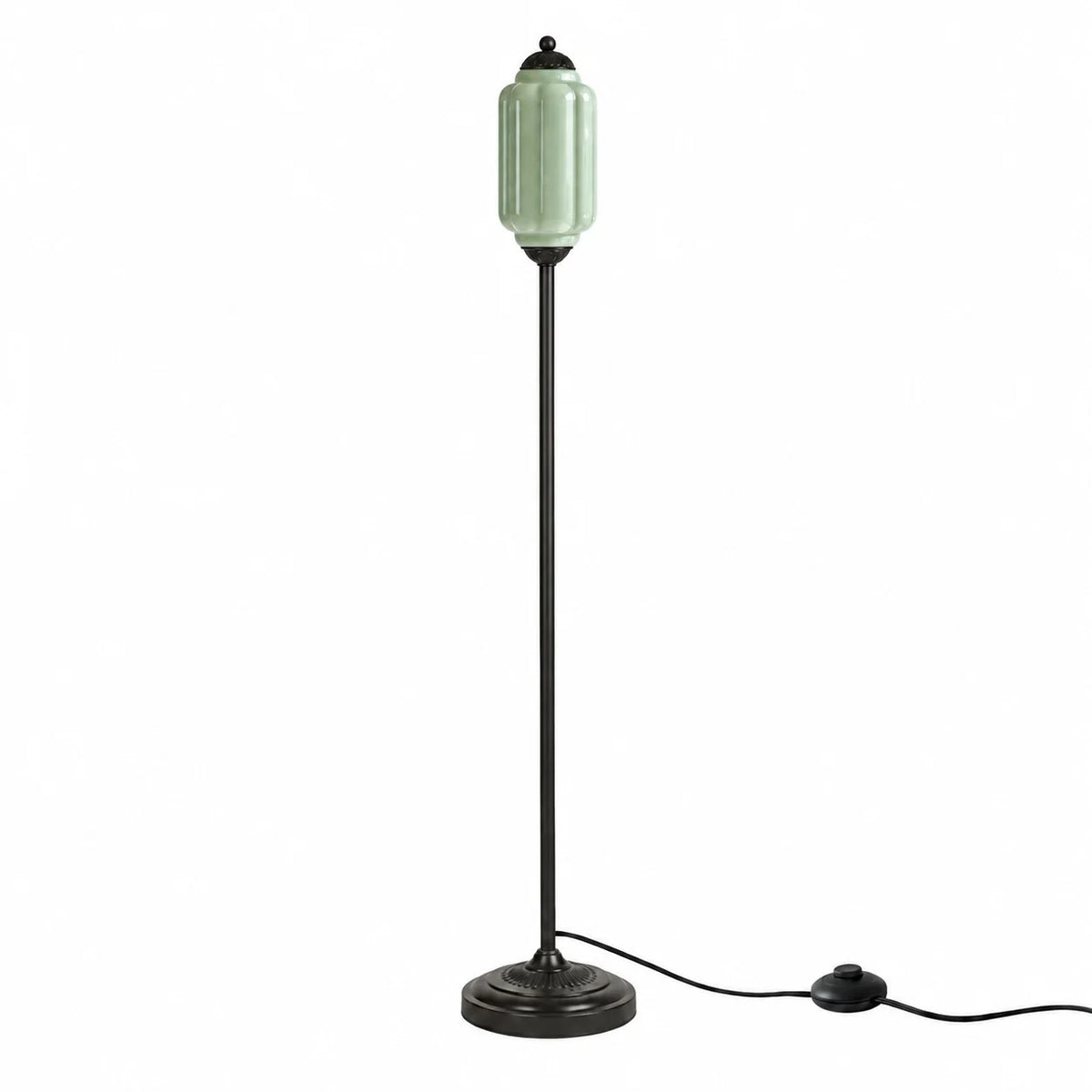 Eloise Vintage Ribbed Glass Floor Lamp