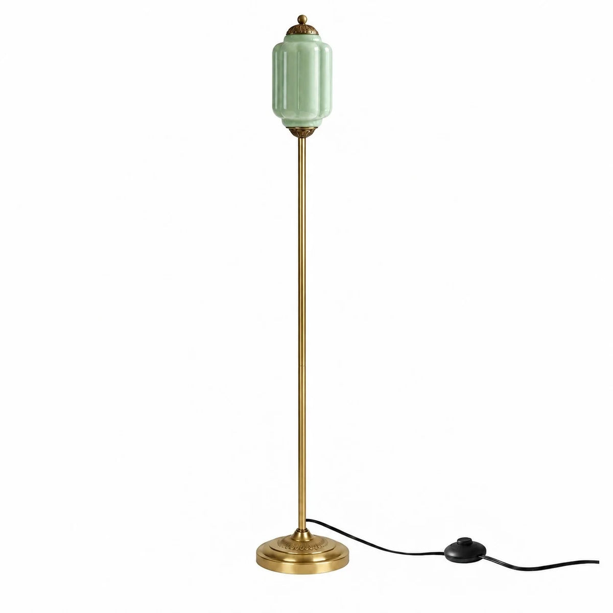 Eloise Vintage Ribbed Glass Floor Lamp