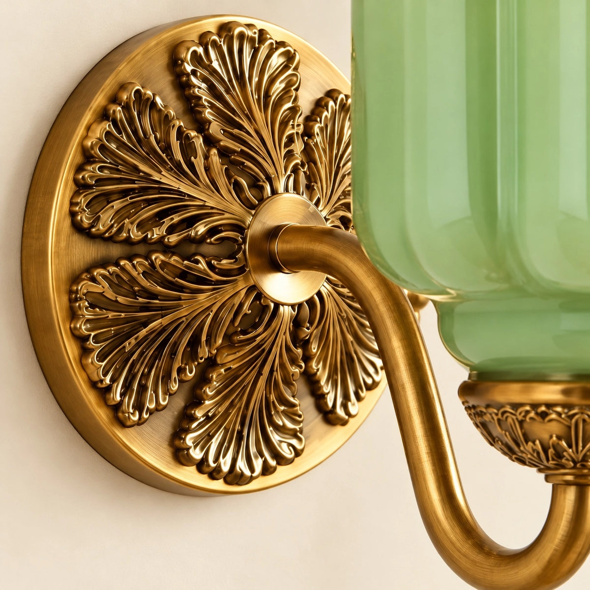 Evelyn Retro Milk Glass Oiled Brass Eloise Wall Sconce