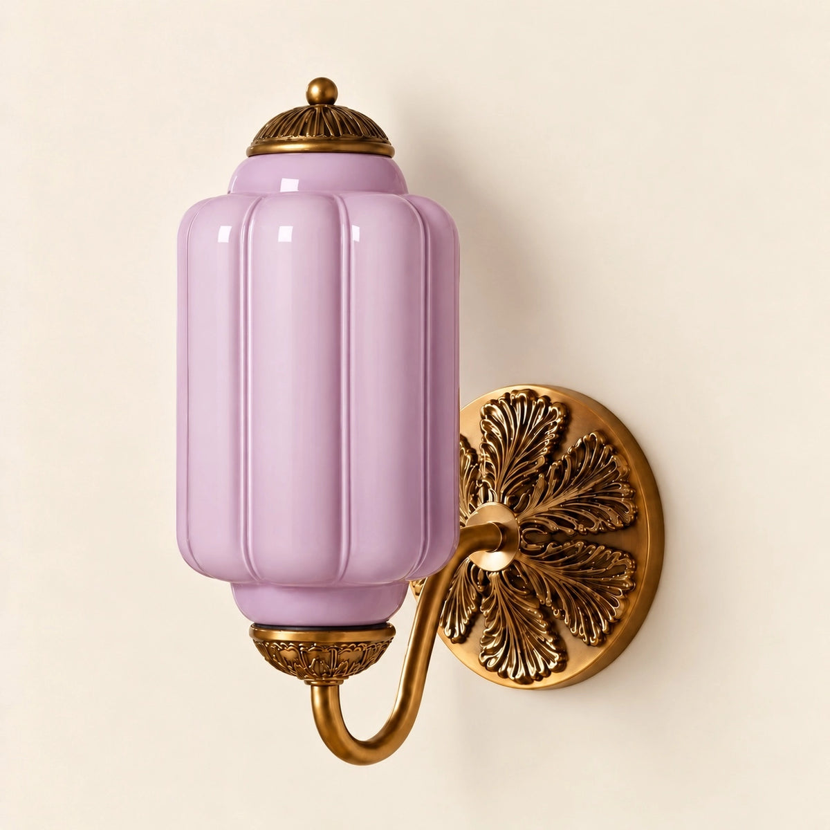 Evelyn Retro Milk Glass Oiled Brass Eloise Wall Sconce