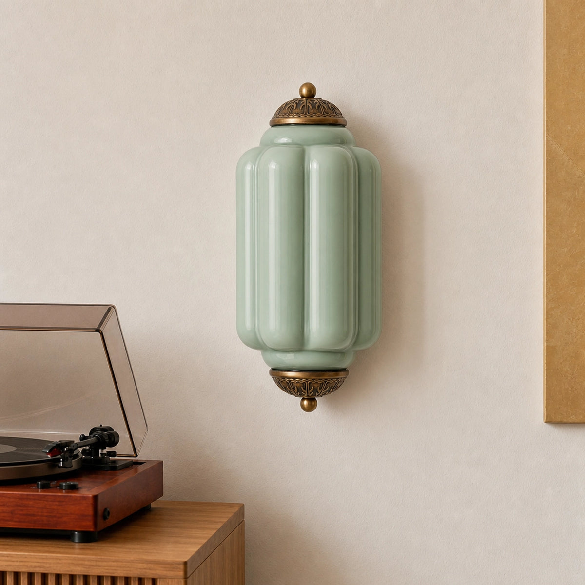 Evelyn Elegant Colorful Milk Glass Eloise Flush Wall Sconce