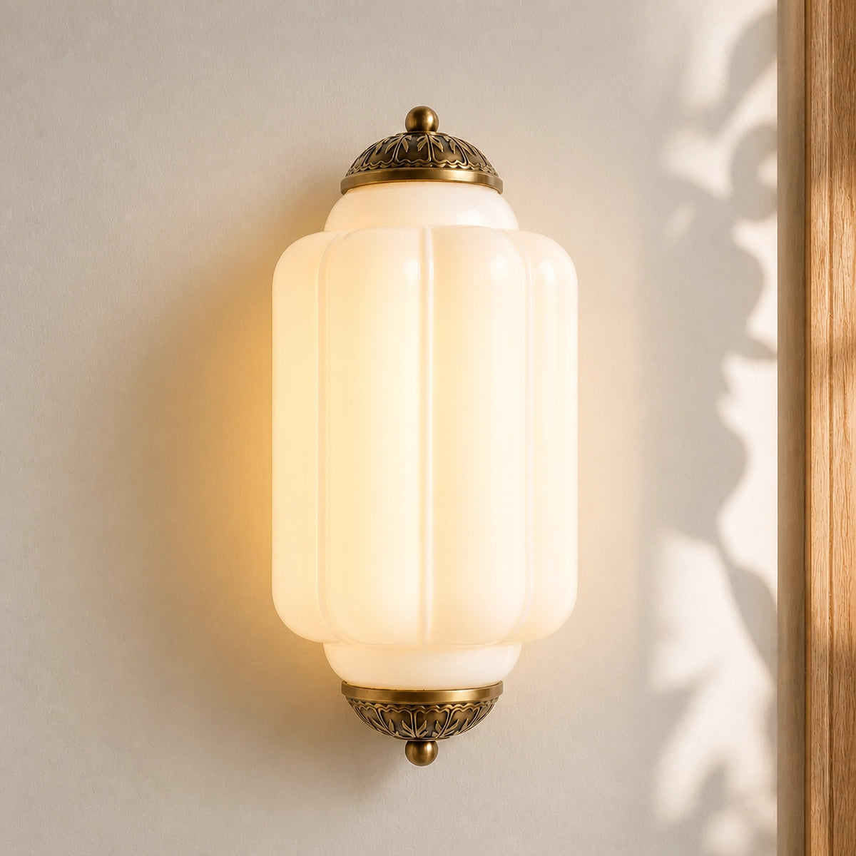 Evelyn Elegant Colorful Milk Glass Eloise Flush Wall Sconce