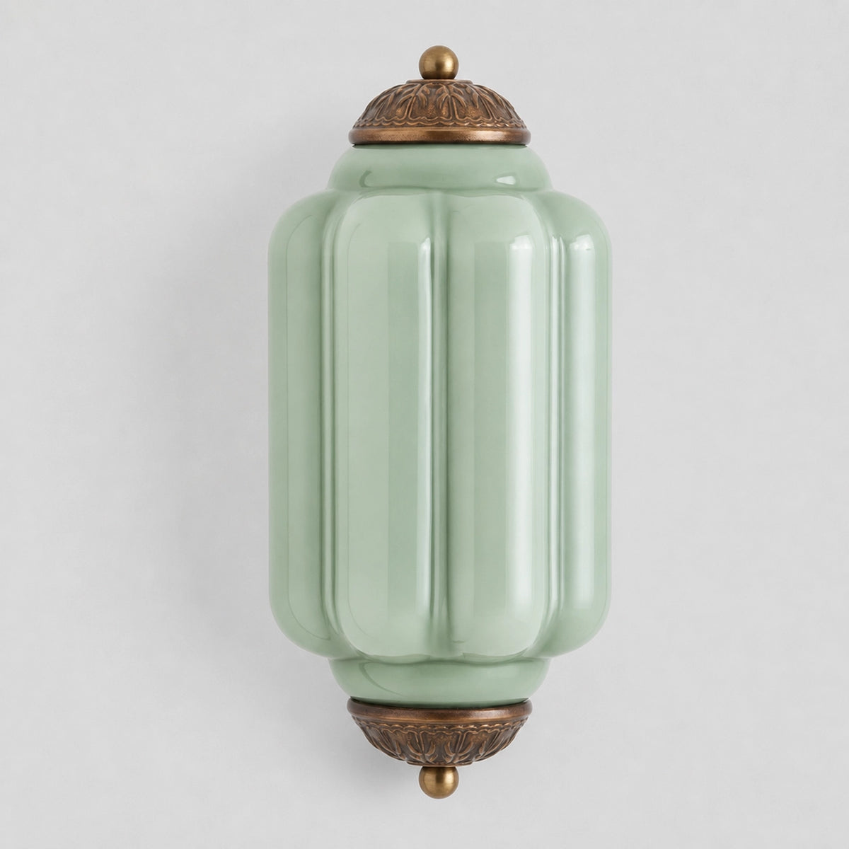Evelyn Elegant Colorful Milk Glass Eloise Flush Wall Sconce
