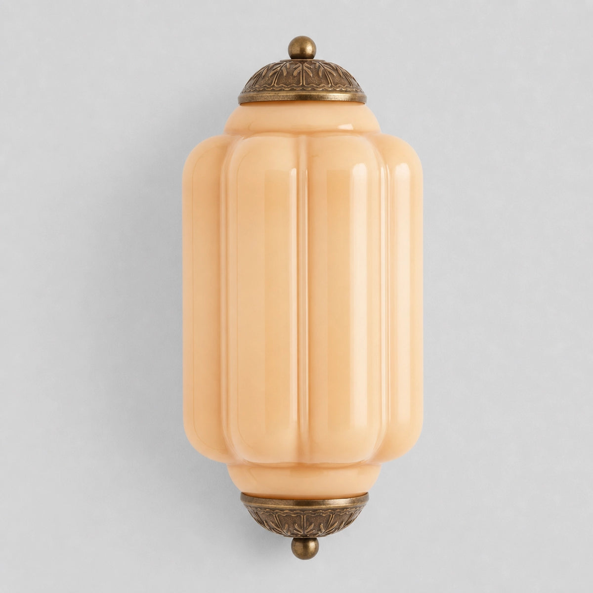 Evelyn Elegant Colorful Milk Glass Eloise Flush Wall Sconce