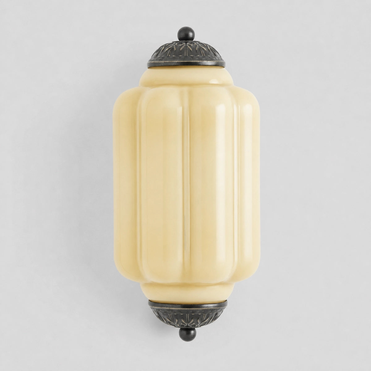 Evelyn Elegant Colorful Milk Glass Eloise Flush Wall Sconce