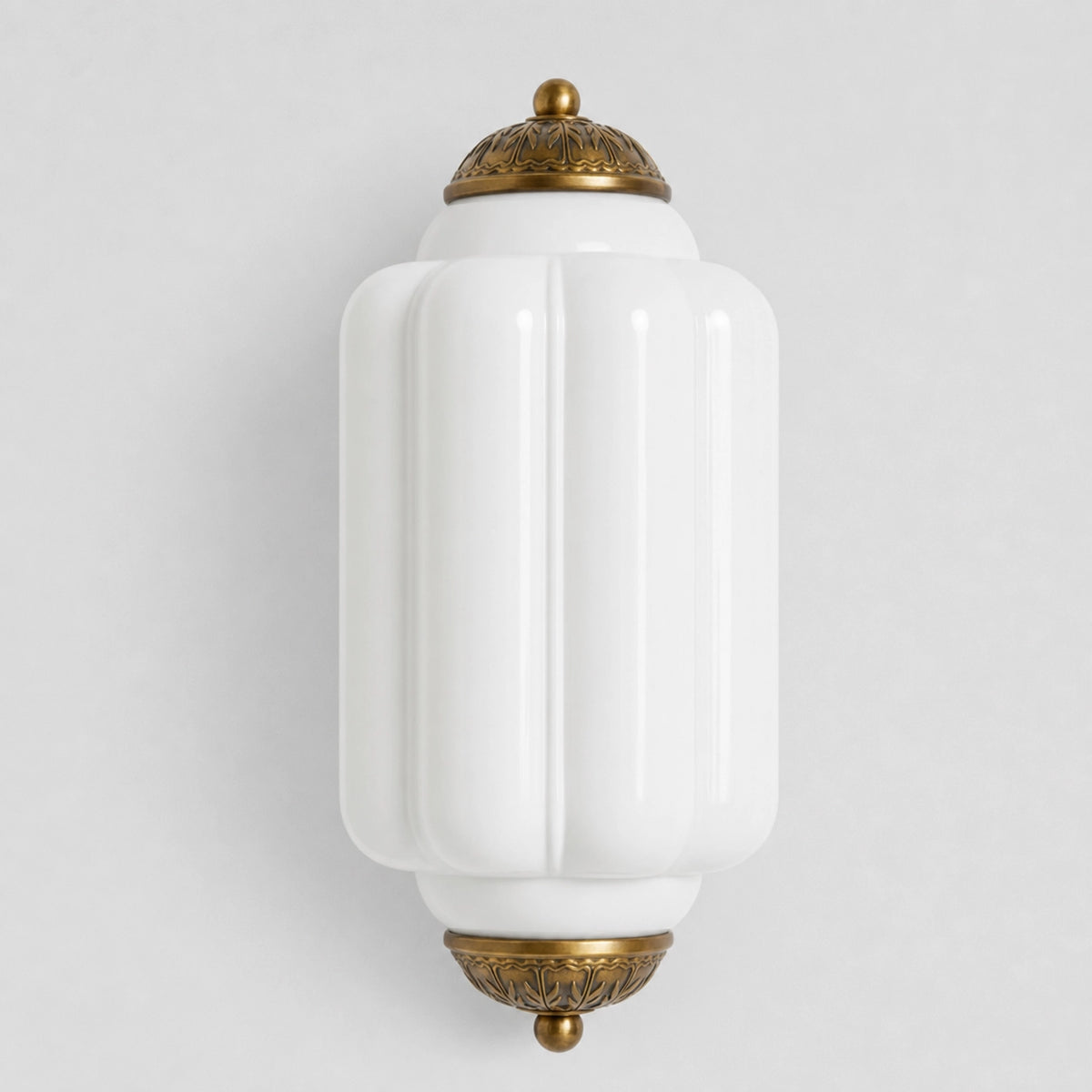 Evelyn Elegant Colorful Milk Glass Eloise Flush Wall Sconce