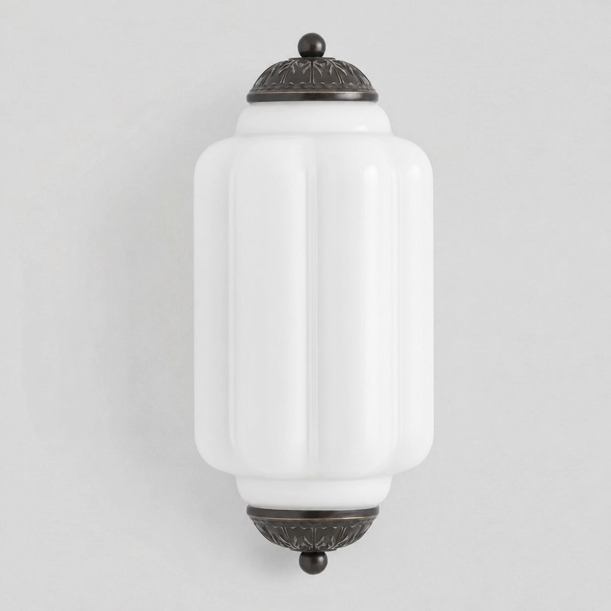 Evelyn Elegant Colorful Milk Glass Eloise Flush Wall Sconce
