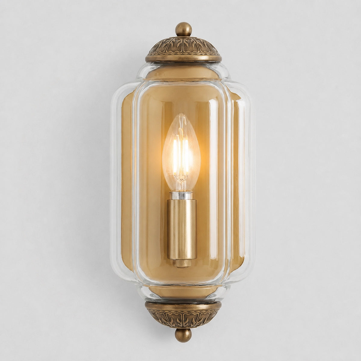 Evelyn Elegant Colorful Milk Glass Eloise Flush Wall Sconce