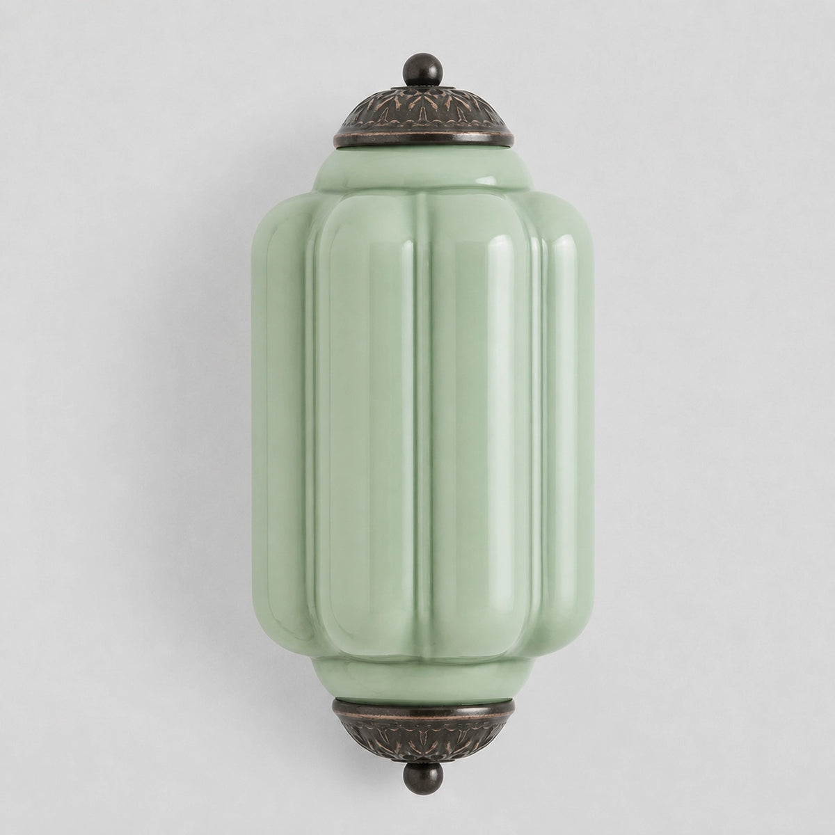 Evelyn Elegant Colorful Milk Glass Eloise Flush Wall Sconce