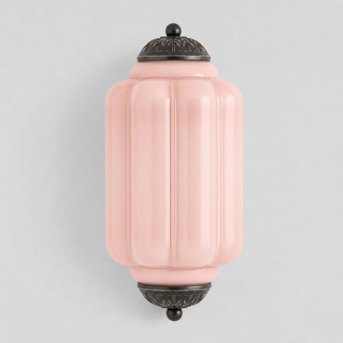 Evelyn Elegant Colorful Milk Glass Eloise Flush Wall Sconce