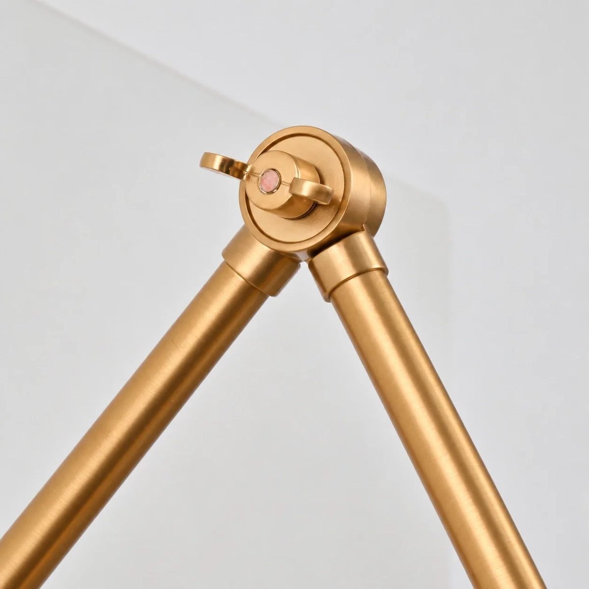 Industrial Brass Adjustable Swing Arm Wall Light