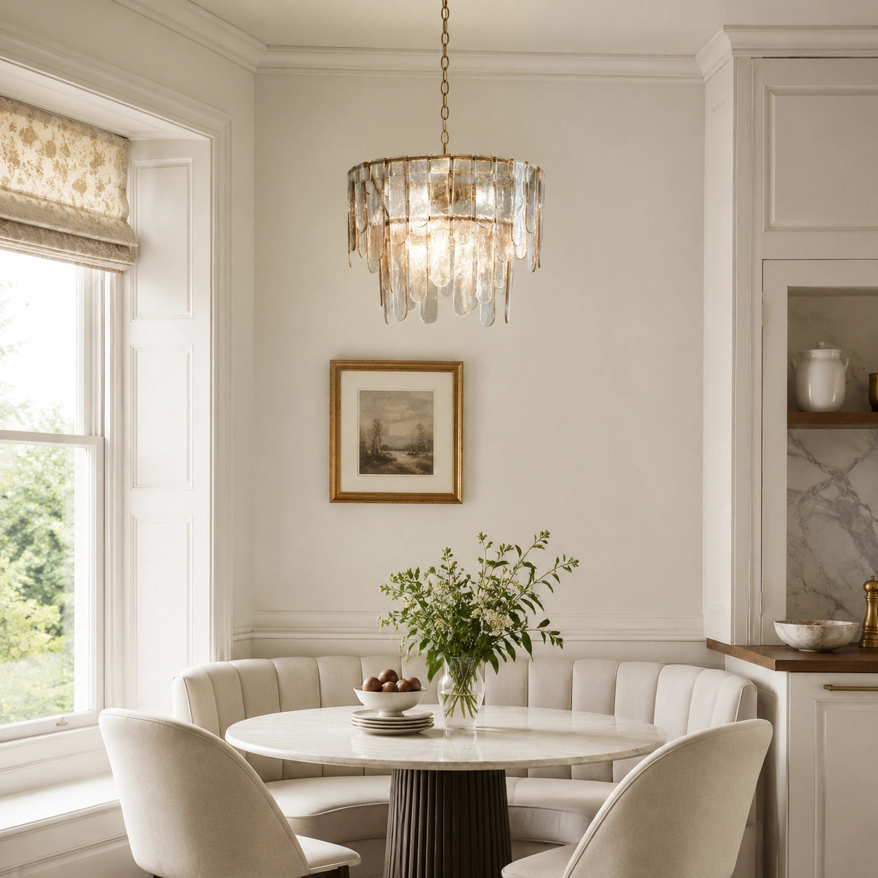 Jack Farmhouse Tiered Textured Glass Pendant Light