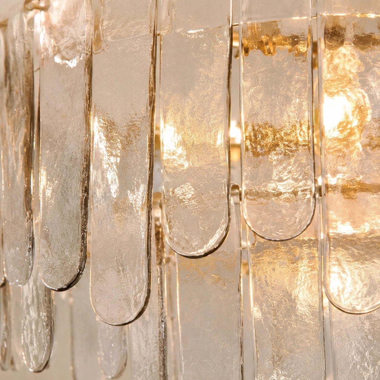 Jack Farmhouse Tiered Textured Glass Pendant Light