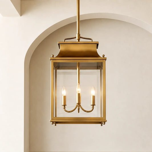 Makhai Industrial Outdoor Lantern Glass Pendant Light