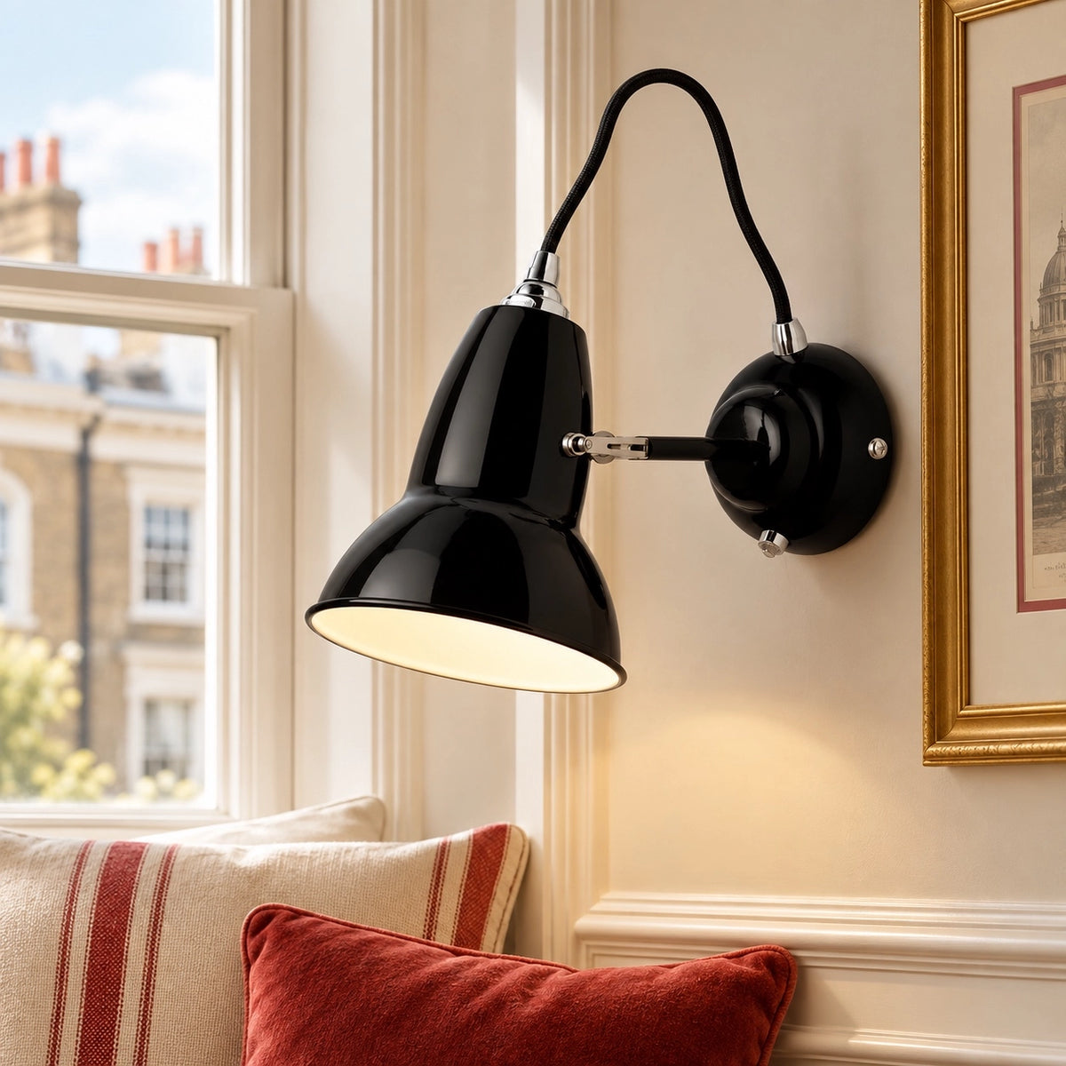Melrose Industrial Retro Adjustable Metal Wall Light with Rotating Shade