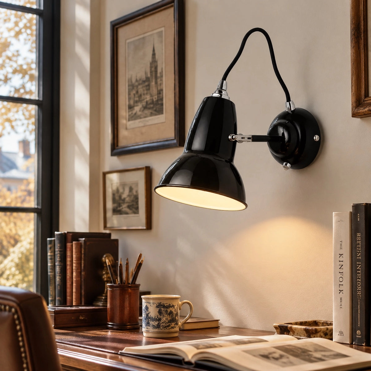 Melrose Industrial Retro Adjustable Metal Wall Light with Rotating Shade
