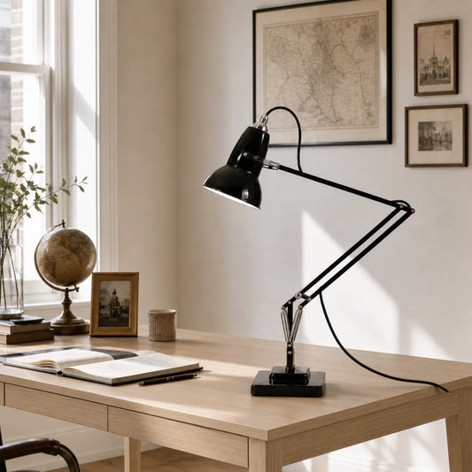Melrose Vintage Industrial Adjustable Swing Arm Angled Desk Lamp