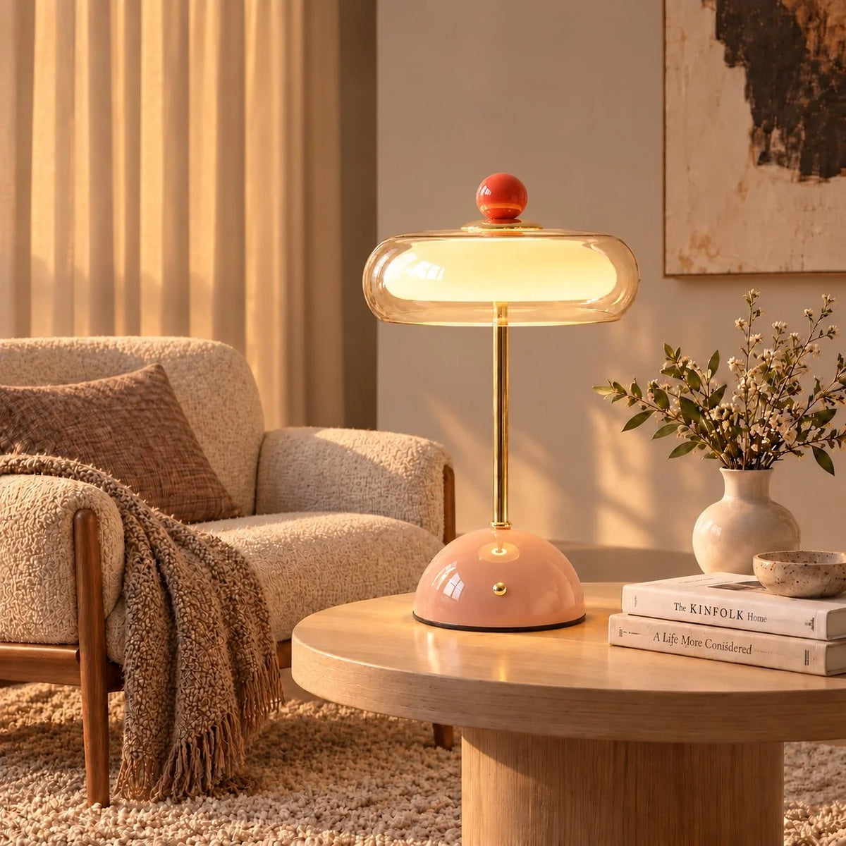 Memphis Glass Bauble Touch Table Lamp