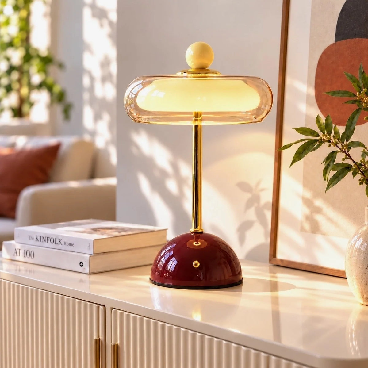 Memphis Glass Bauble Touch Table Lamp