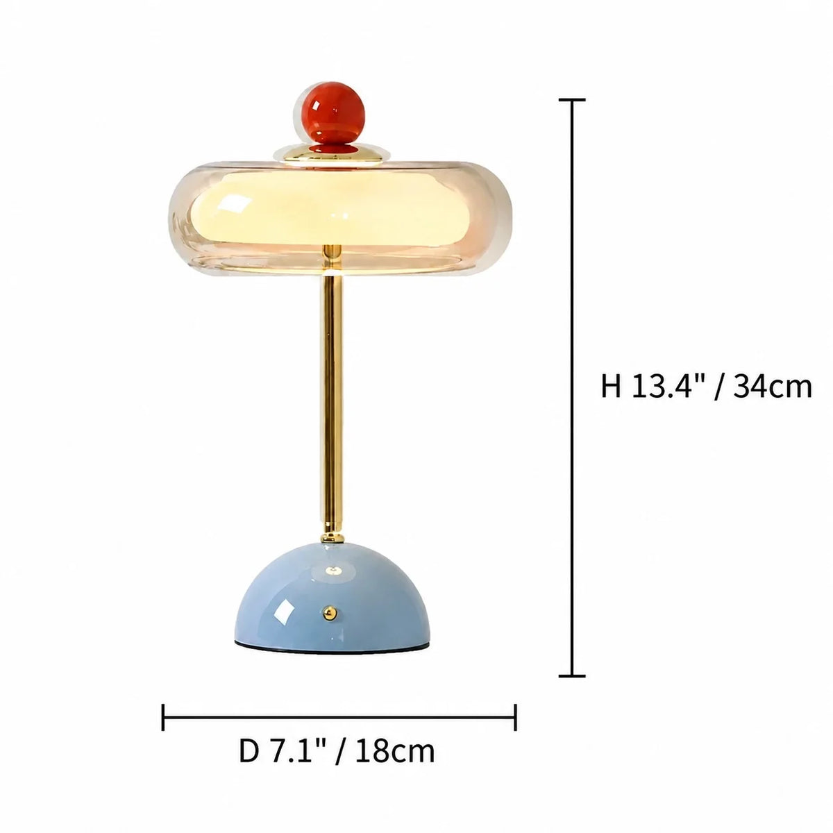 Memphis Glass Bauble Touch Table Lamp