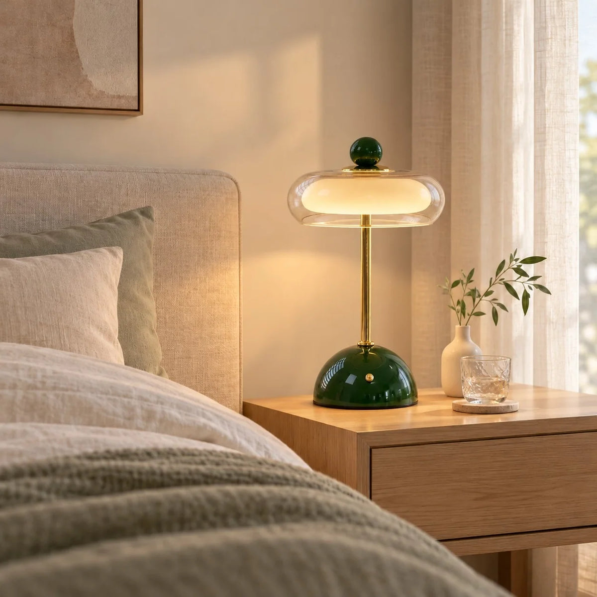 Memphis Glass Bauble Touch Table Lamp