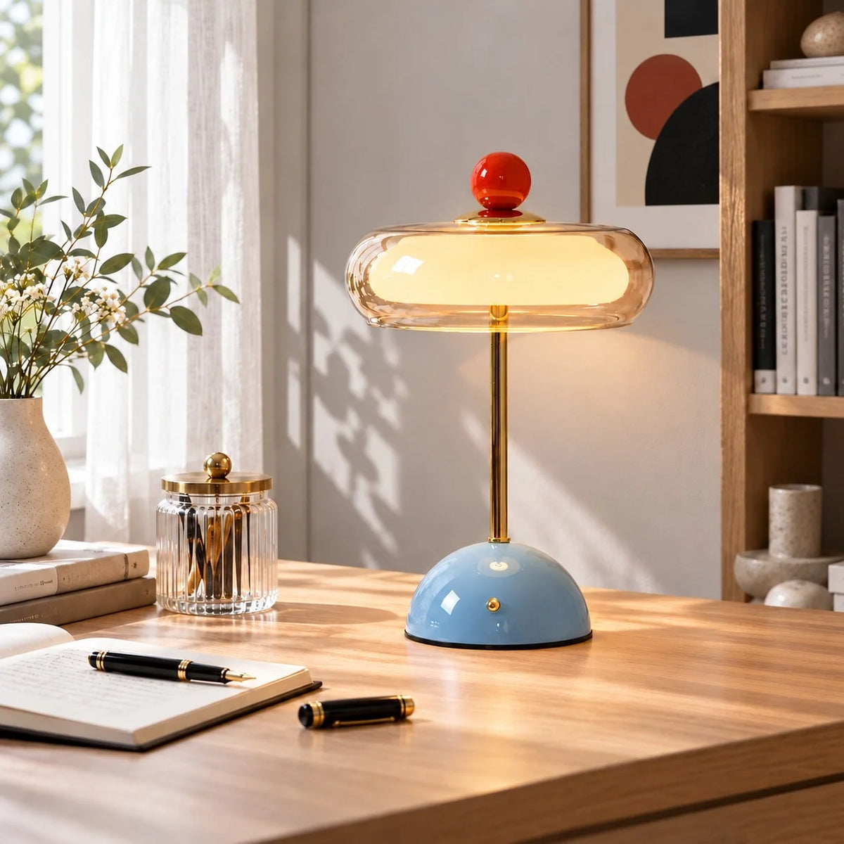 Memphis Glass Bauble Touch Table Lamp