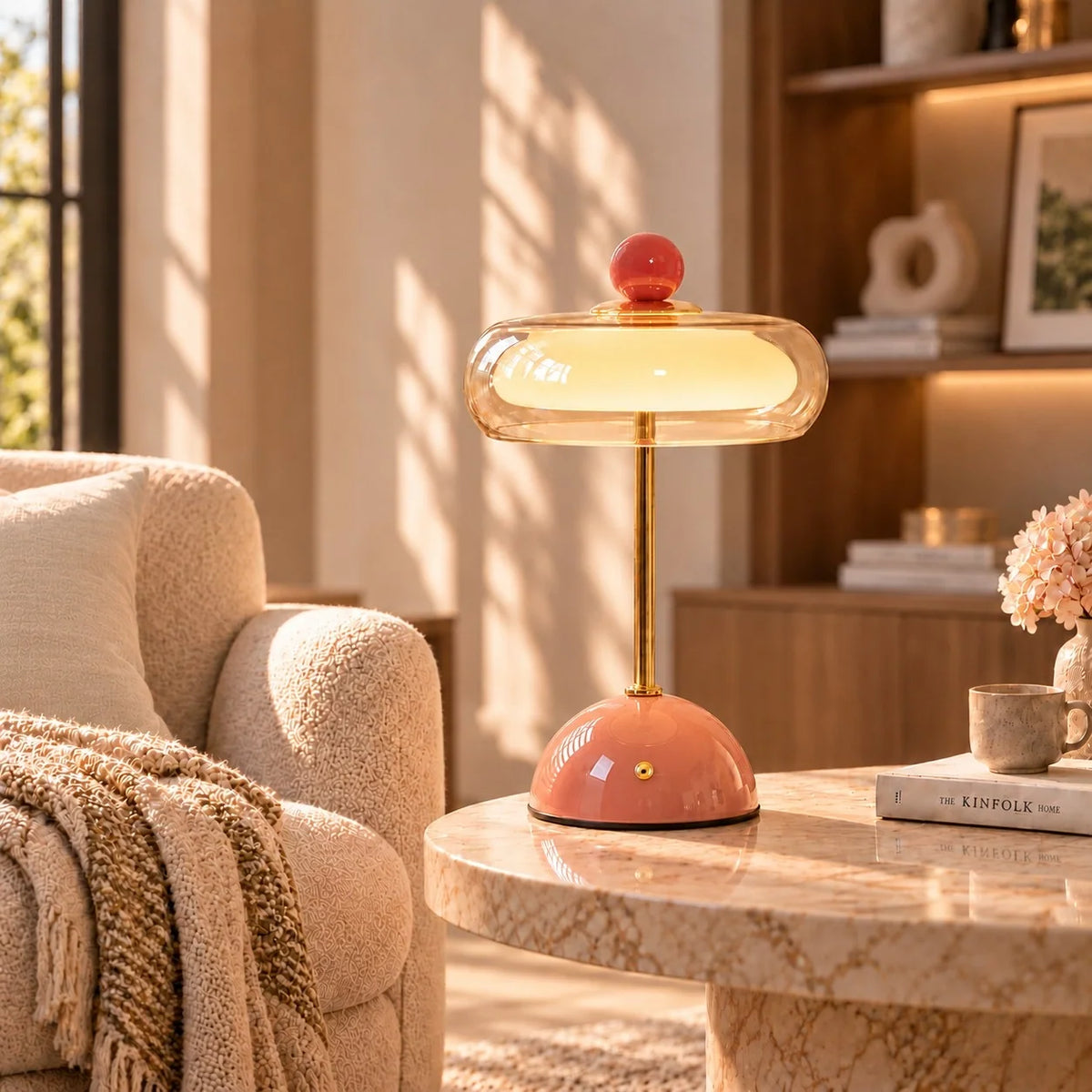 Memphis Glass Bauble Touch Table Lamp