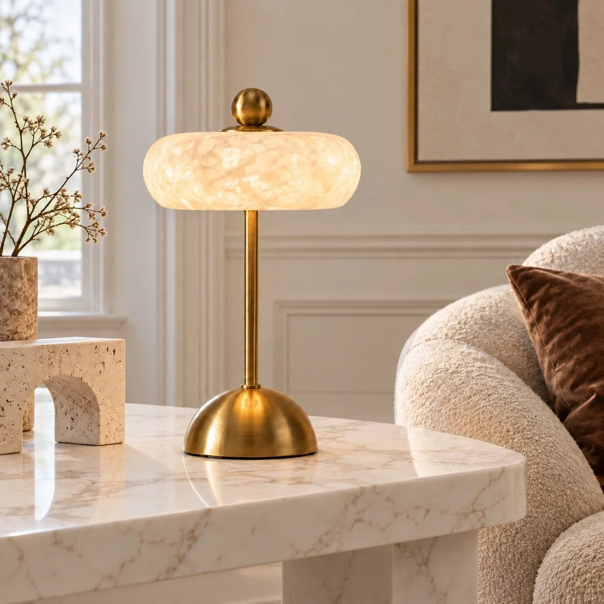 Memphis Glass Bauble Touch Table Lamp