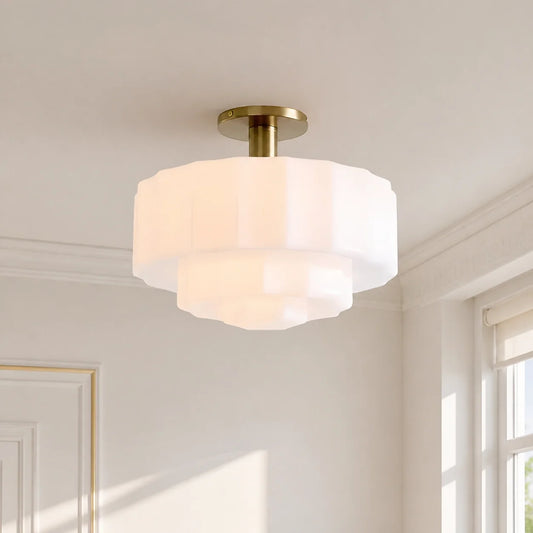 Minimalist Milky White Glass Ceiling Light