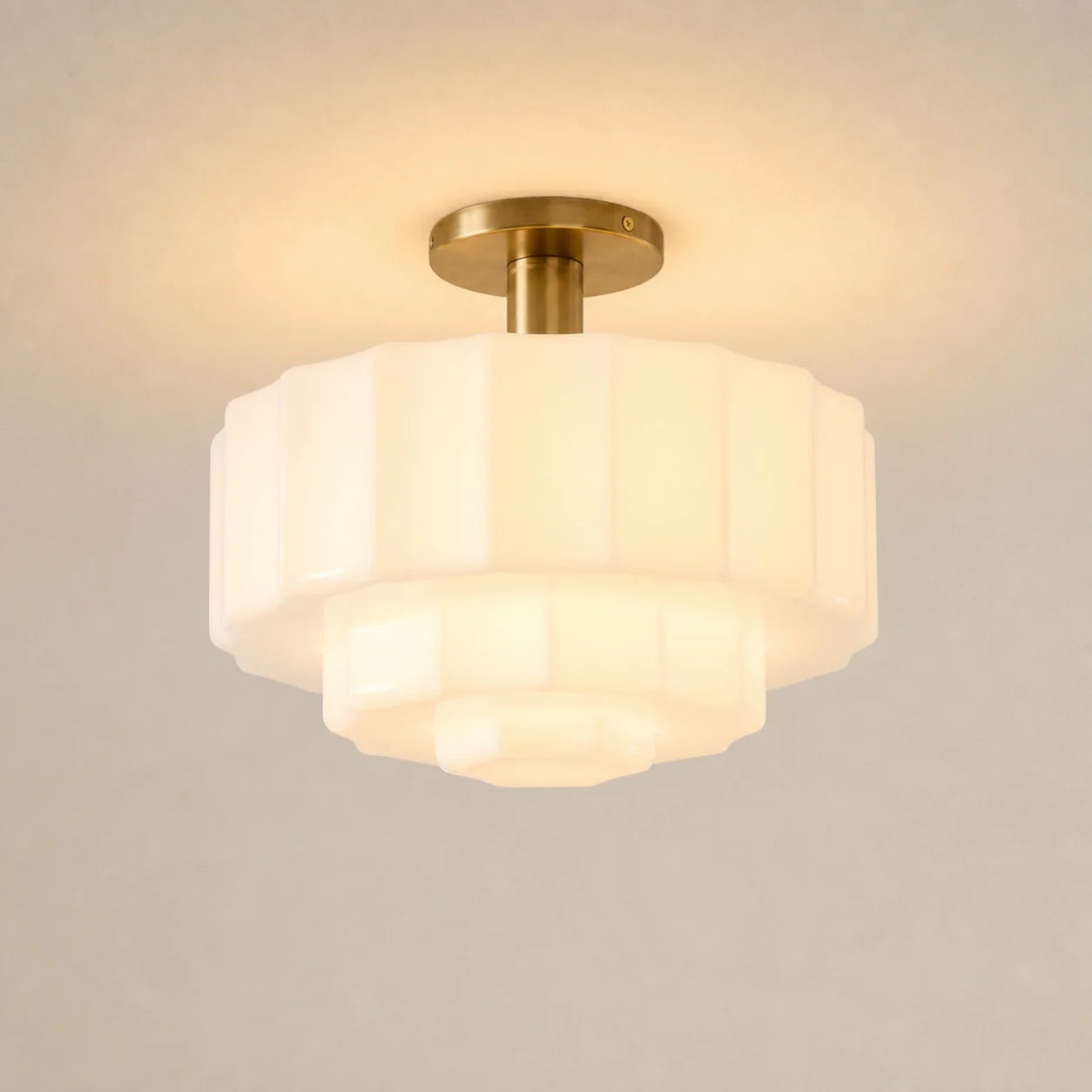 Minimalist Milky White Glass Ceiling Light
