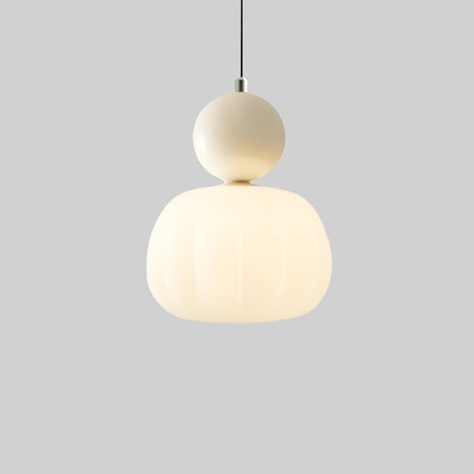 Modern Minimalist Resin Pumpkin Cream Pendant Light