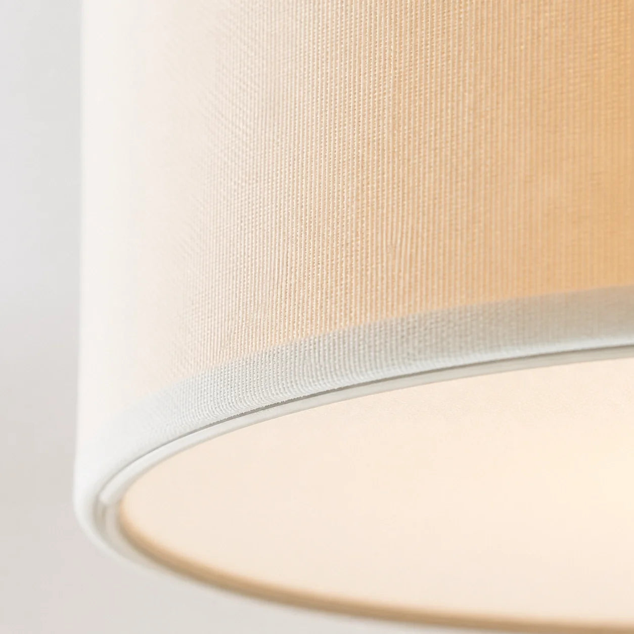 Minimalist Fabric Cylinder Shade Ceiling Light