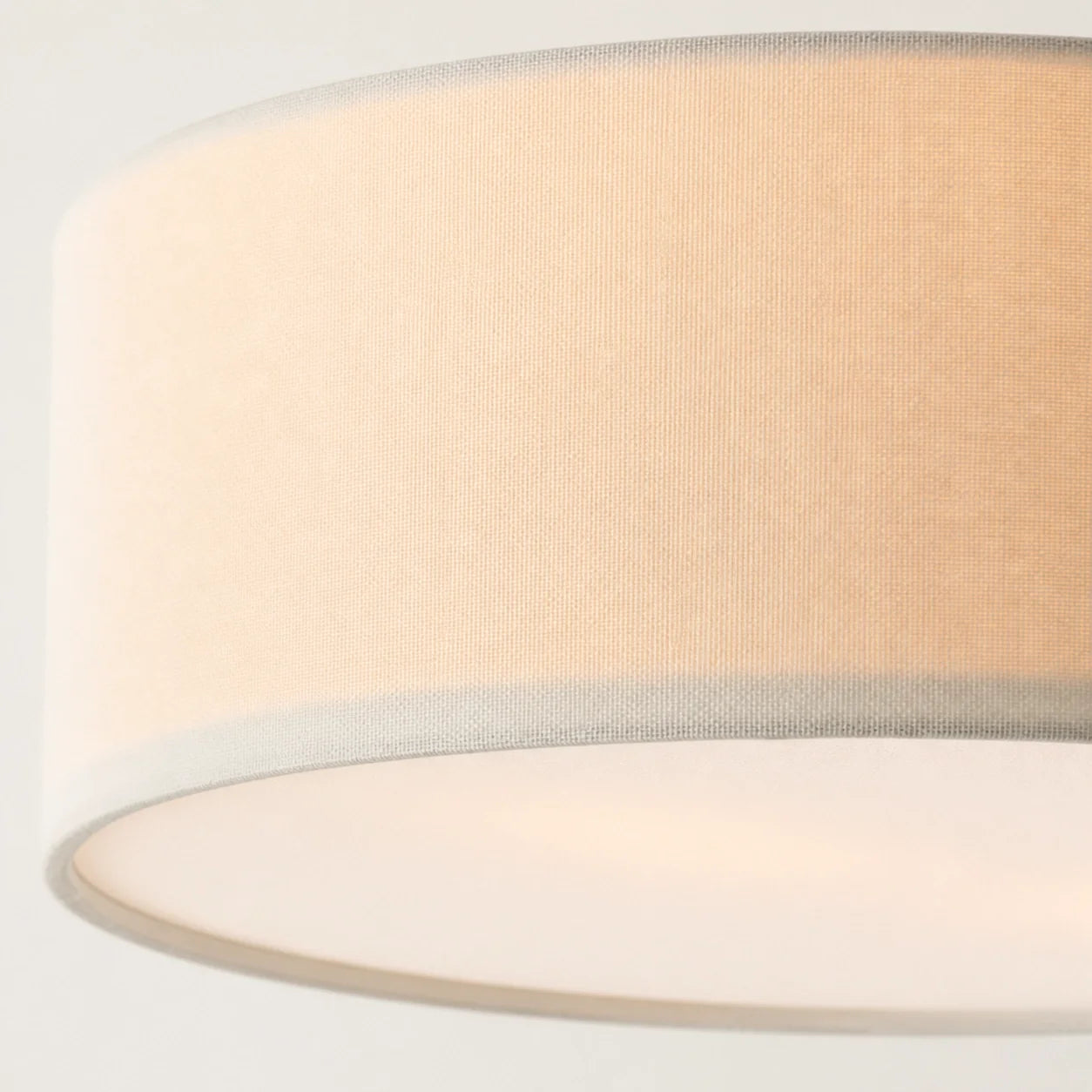 Minimalist Fabric Cylinder Shade Ceiling Light