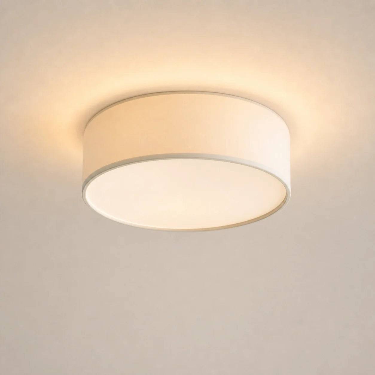 Minimalist Fabric Cylinder Shade Ceiling Light