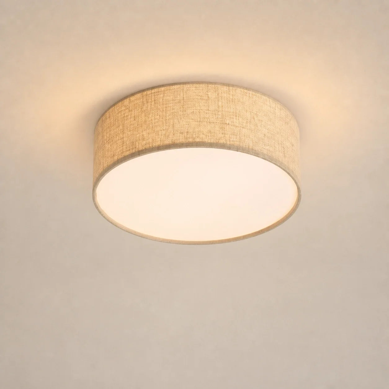 Minimalist Fabric Cylinder Shade Ceiling Light
