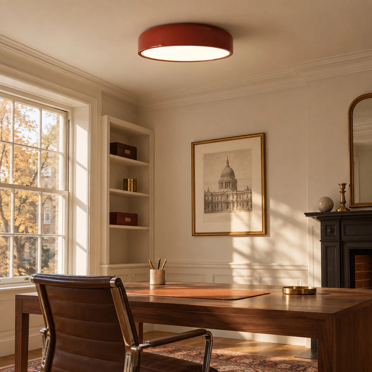 Minimalist Morandi Metal LED Ceiling Light