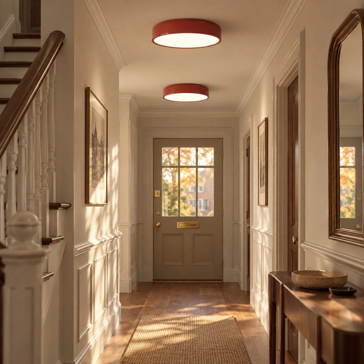Minimalist Morandi Metal LED Ceiling Light